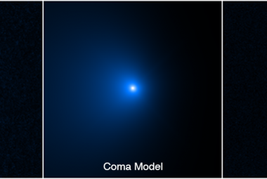 Na zdjęciu: Sekwencja pokazująca, jak jądro komety C/2014 UN271 (Bernardinelli-Bernstein) zostało wyizolowane z otaczającej je, rozległej powłoki pyłu i gazu. Źródło: NASA, ESA, Man-To Hui (Macau University of Science and Technology), David Jewitt (UCLA); Image processing: Alyssa Pagan (STScI)