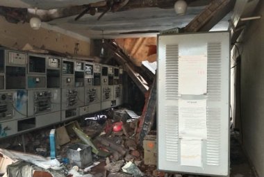 Zniszczenia w obserwatorium astronomicznym Instytutu Radioastronomii Narodowej Akademii Nauk Ukrainy
