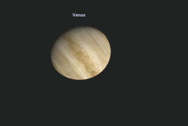 Wenus w fazie garbatej ubywającej, 22 stycznia 2023 roku. Źródło: https://stellarium-web.org/