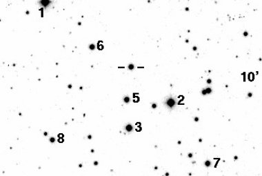 Położenie blazara S5 0716+714 na niebie. Źródło: astro.wku.edu/observatory/s50716+714.html