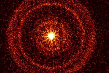 Poświata po najjaśniejszym w historii rozbłysku gamma, uchwycona przez teleskop Swift.