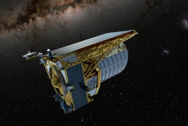 Na zdjęciu: Satelita Euclid (wizja artystyczna). Źródło: ESA