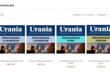Warianty prenumeraty Uranii w roku 2023