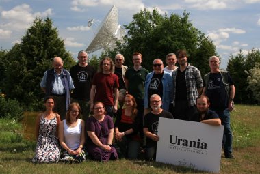 Cześć redakcji Uranii na warsztatach dziennikarskich w Piwnicach koło Torunia