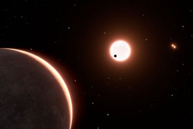 Wizja artystyczna egzoplanety LTT 1445Ac