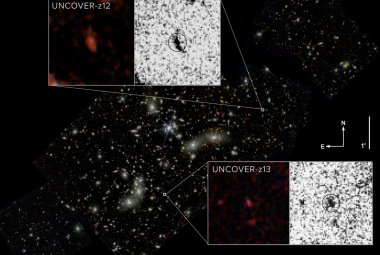 Druga i czwarta najbardziej odległa galaktyka, jakie kiedykolwiek zaobserwowano