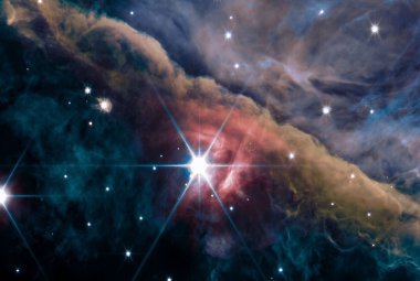 Wewnętrzny obszar Mgławicy Oriona