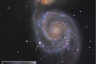 Supernowa SN2011dh w Galaktyce Wir (M51)