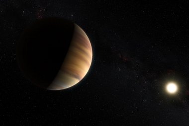 Artystyczna wizja planety 51 Pegasi b