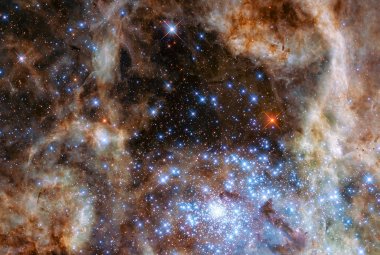 Gromada otwarta R136 w Mgławicy Tarantula w Wielkim Obłoku Magellana