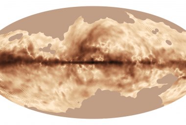 Mapa pola magnetycznego Drogi Mlecznej