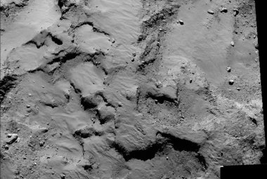 Obszar J - planowane miejsce lądowania Philae na komecie 67P/Churyumov–Gerasimenko