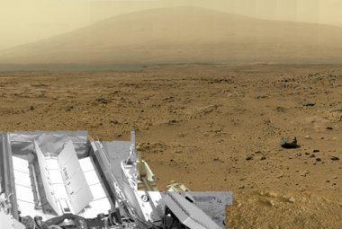Fragment panoramy Marsa z łazika Curiosity