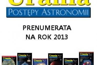Urania - prenumerata na rok 2013
