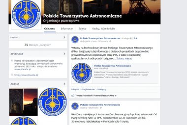 Polskie Towarzystwo Astronomiczne - profil na Facebooku