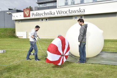 Wrześniowy start balonu z eksperymentem studentów (fot. materiały koła WSAG)