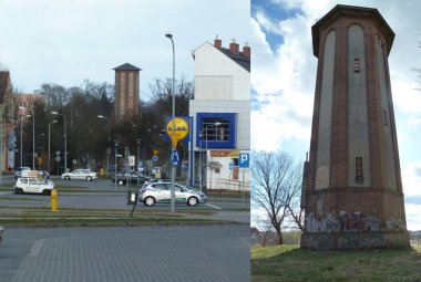 Zabytkowa wieża ciśnień w Szczecinku