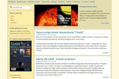 Witryna internetowa Uranii