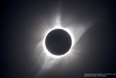 Regulus widziany podczas całkowitego zaćmienia Słońca, 21 sierpnia 2017 r, USA