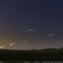 Poranne wschodnie niebo nad Krakowem, 10 maja 2022 r. Źródło: Stellarium