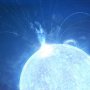 Wizja artystyczna erupcji magnetara.
